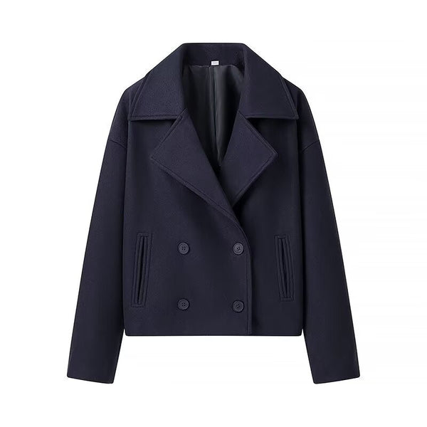 Women’s Autumn Winter Double-Breasted Wool Coat