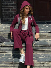 Comfy  Chic Plus Size Hoodie Set Activewear