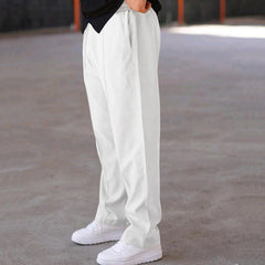 Men’s Sports Casual Loose Straight Drawstring Pants