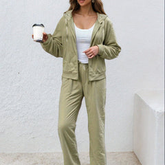 Comfy  Chic Plus Size Hoodie Set Activewear