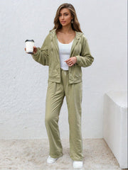 Comfy  Chic Plus Size Hoodie Set Activewear