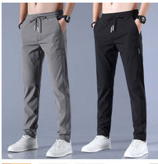 Men’s Korean Style Drawstring Loose Straight Pants