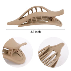 4PCS Large Matte Neutral Hair Claw Clips