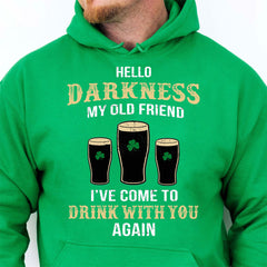 Hello Darkness My Old Friend Shirt, Irish Darkness Front Shamrock Shirt, St Patrick's Day Shirt 681926