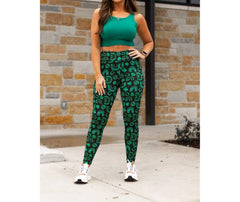 St Patrick's Day Lucky Charm Leggings