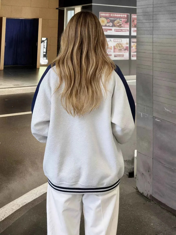 Zip Up Color Block Jacket