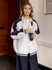 Zip Up Color Block Jacket