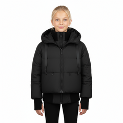 Raygo Black Bomber Jacket | Classic Lightweight Outerwear for Boys & Girls
