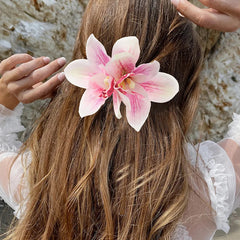 Gladiolus Flower Small Hair Clip