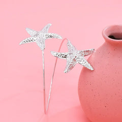 Golden Alloy Starfish Arm Bracelet – Summer Beach Cuff