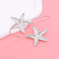 Golden Alloy Starfish Arm Bracelet – Summer Beach Cuff