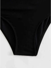 Circyy Women's Striped High-Waisted Bikini Set