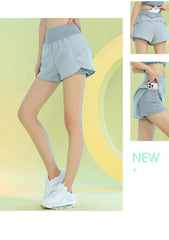 PHIGEER Women’s Lightweight Yoga & Workout Shorts with Pocket