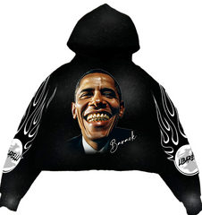 Barack Cropped Hoodie