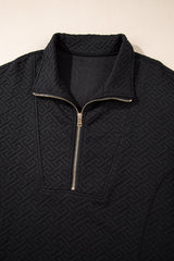 Saige Half Zipper Collared Sweatshirt