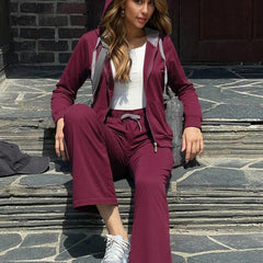 Comfy  Chic Plus Size Hoodie Set Activewear