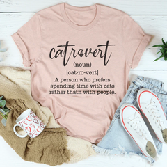 Catrovert A Person Who Prefers Spending Time Tee