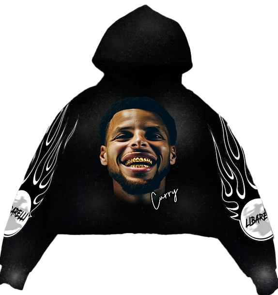 Curry Cropped Hoodie