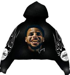 Curry Cropped Hoodie