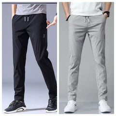 Men’s Korean Style Drawstring Loose Straight Pants