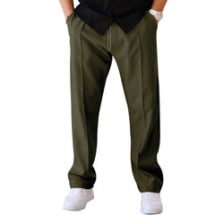 Men’s Sports Casual Loose Straight Drawstring Pants