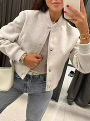 Snap Down Cropped Jacket