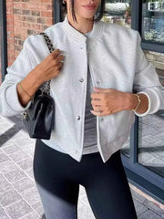 Snap Down Cropped Jacket