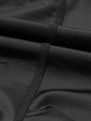 High Waisted Drawstring Swim Shorts