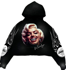 Marilyn Monroe Cropped Hoodie