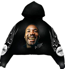 M.L.K. Cropped Hoodie