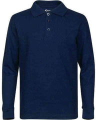 Men's Long Sleeve Pique Polo Shirt