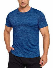 Men’s Medium Blue Quick-Dry Workout T-Shirt