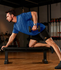 Men’s Medium Blue Quick-Dry Workout T-Shirt