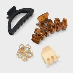 Art Class™ Girls Neutral Claw Clips 4-Pack