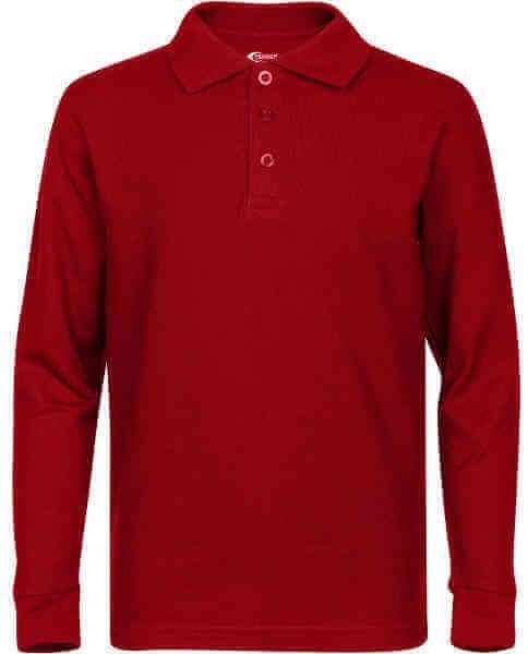 Men's Long Sleeve Pique Polo Shirt