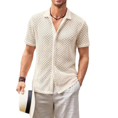 Men’s Summer Mesh Short Sleeve Shirt